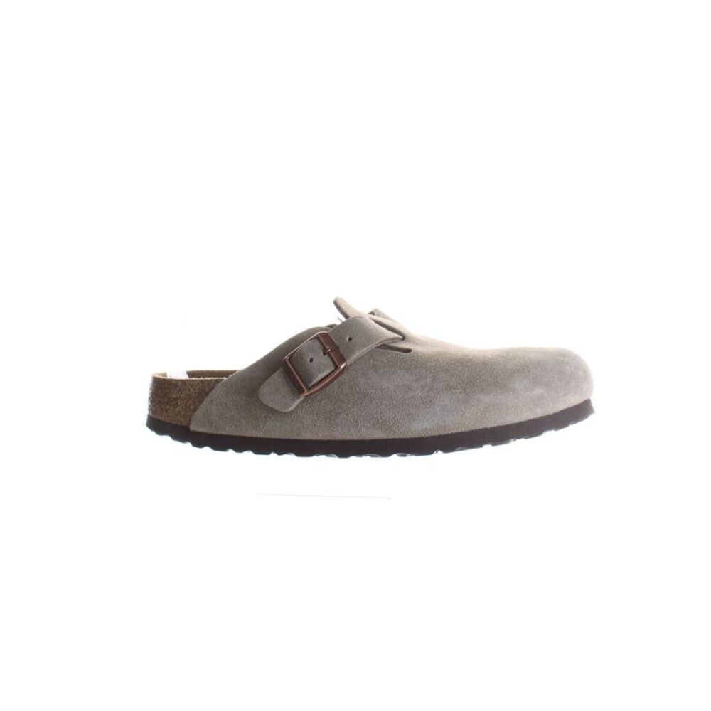 Birkenstock Womens Boston Tan Mules EUR 38 Medium (B, M)